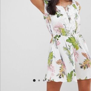 Ax Paris Off The Shoulder Printed Dress